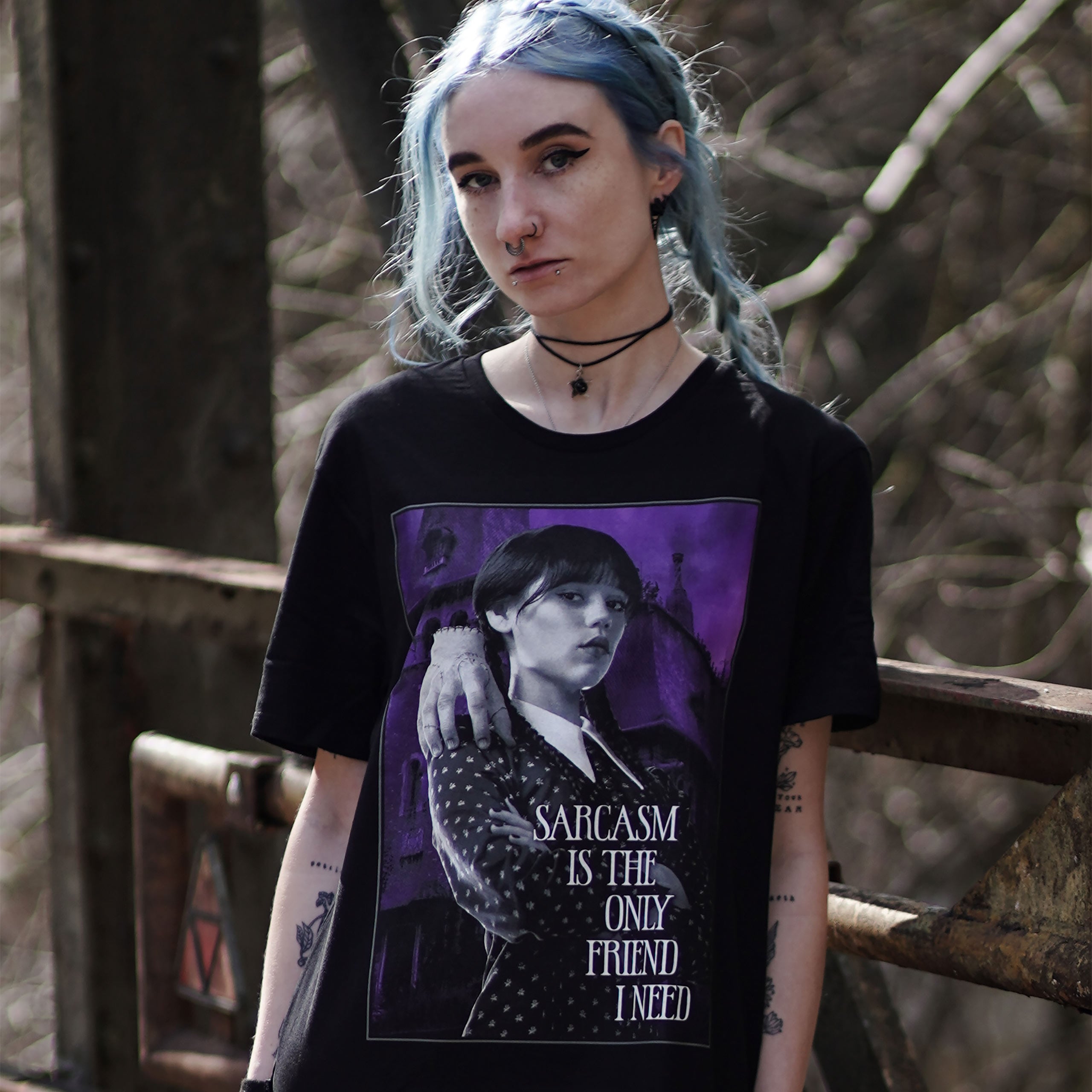 Produktbild Wednesday - Sarcasm T-Shirt schwarz