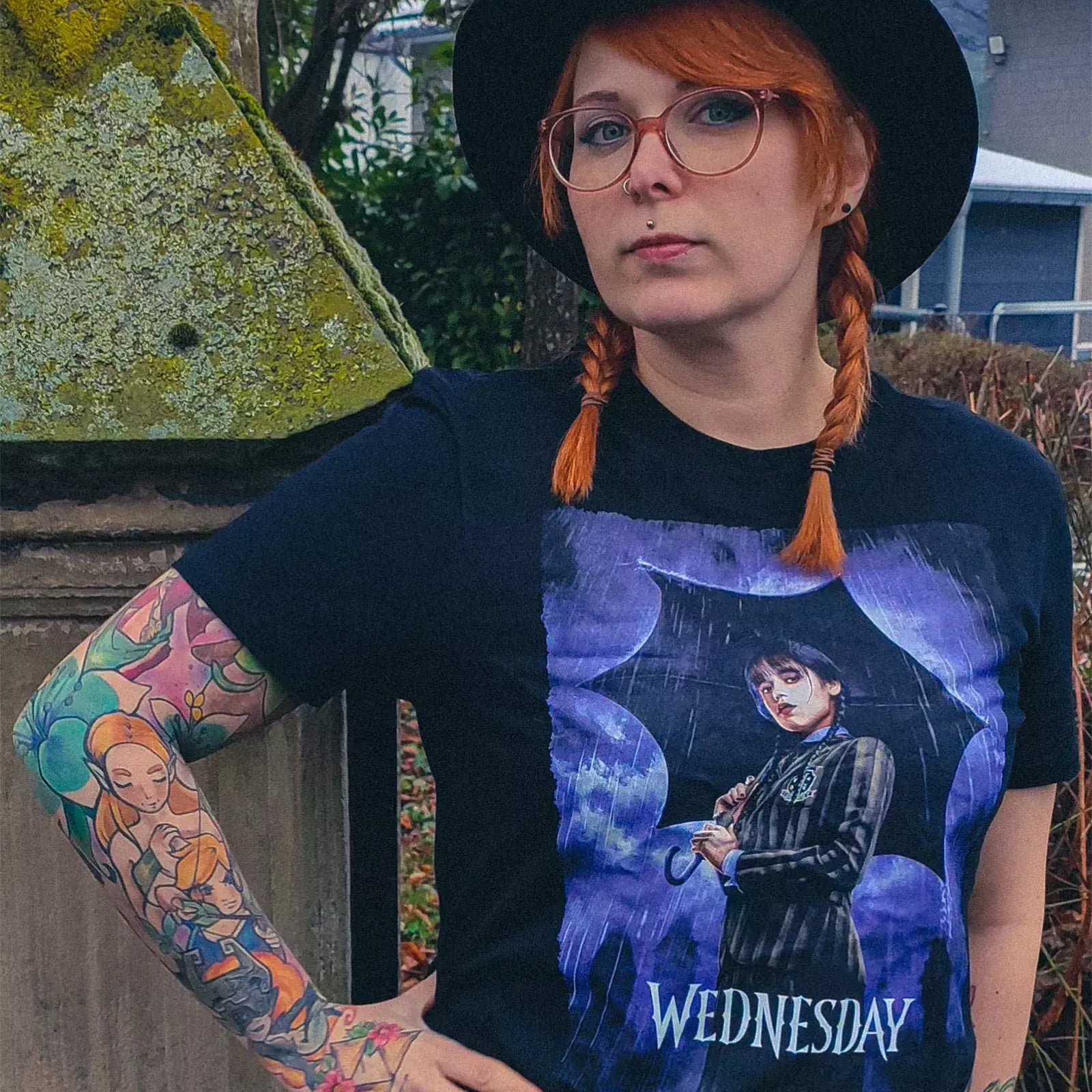 Produktbild Wednesday - Teaser Poster T-Shirt schwarz