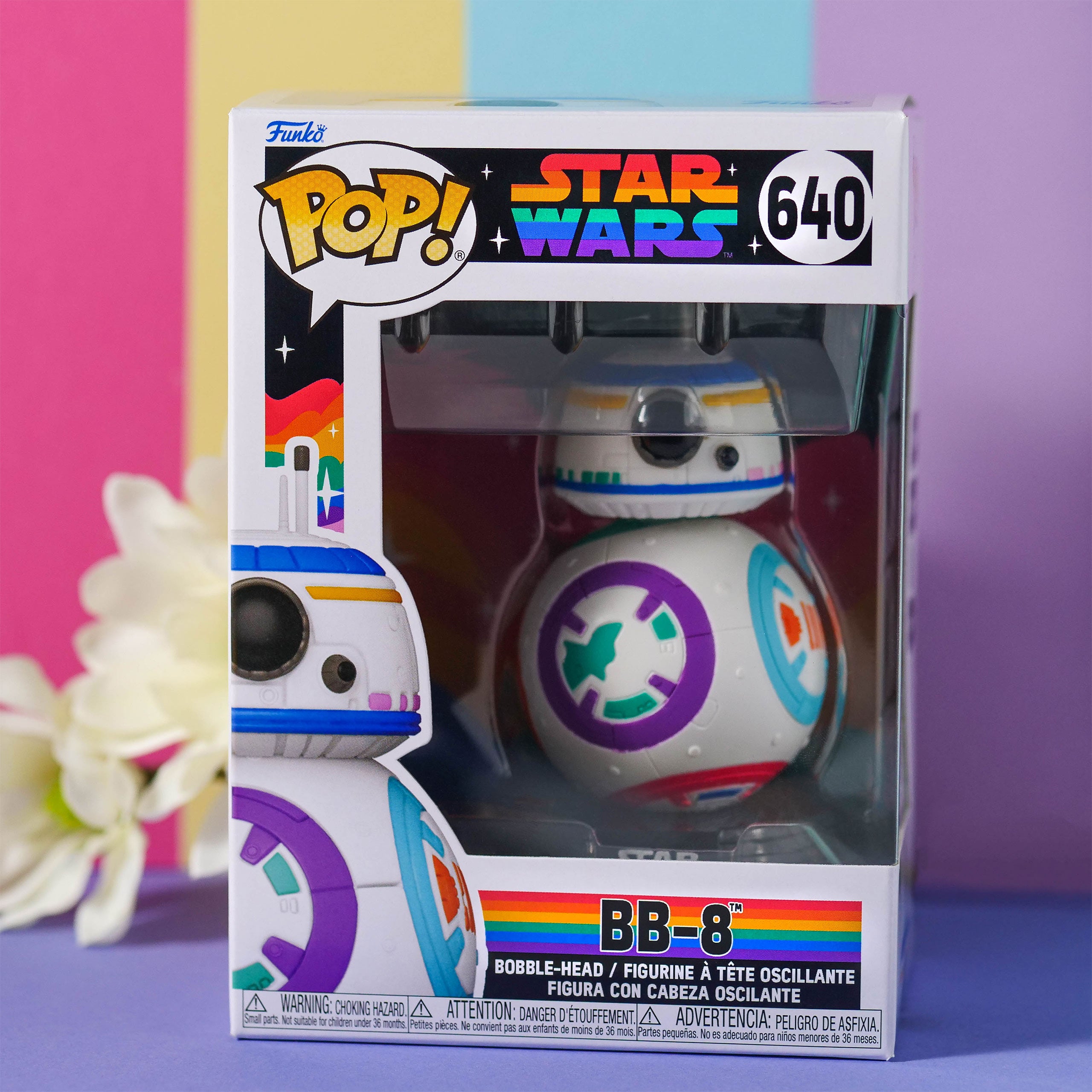 Produktbild Star Wars - BB-8 Pride Funko Pop Wackelkopf-Figur