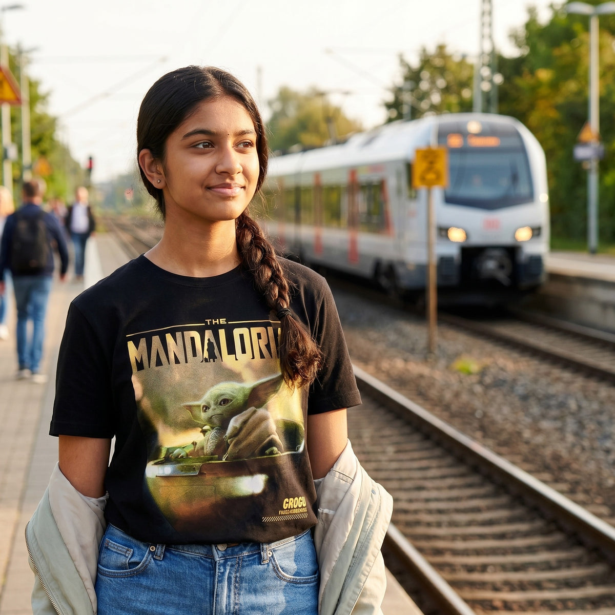 Produktbild Grogu T-Shirt schwarz - Star Wars The Mandalorian
