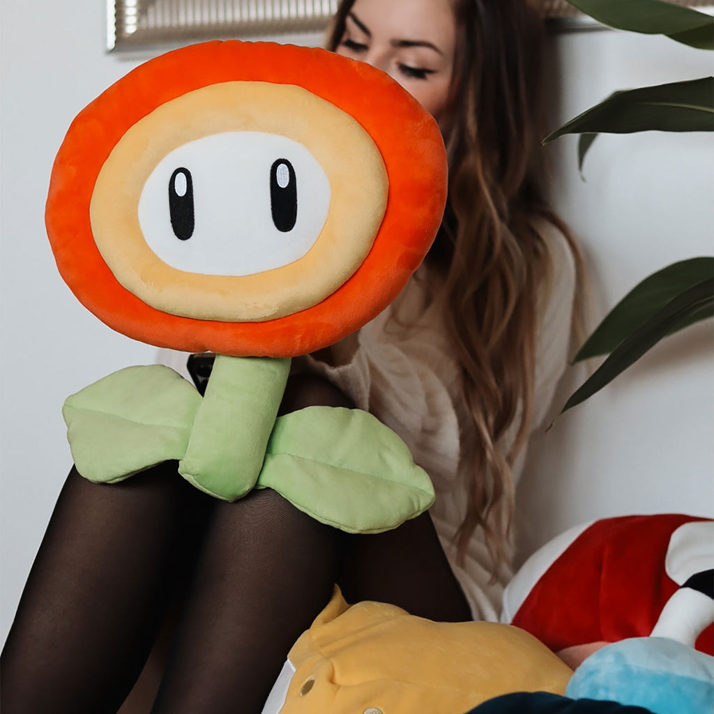 Produktbild Super Mario - Feuerblume Plüsch Figur XL
