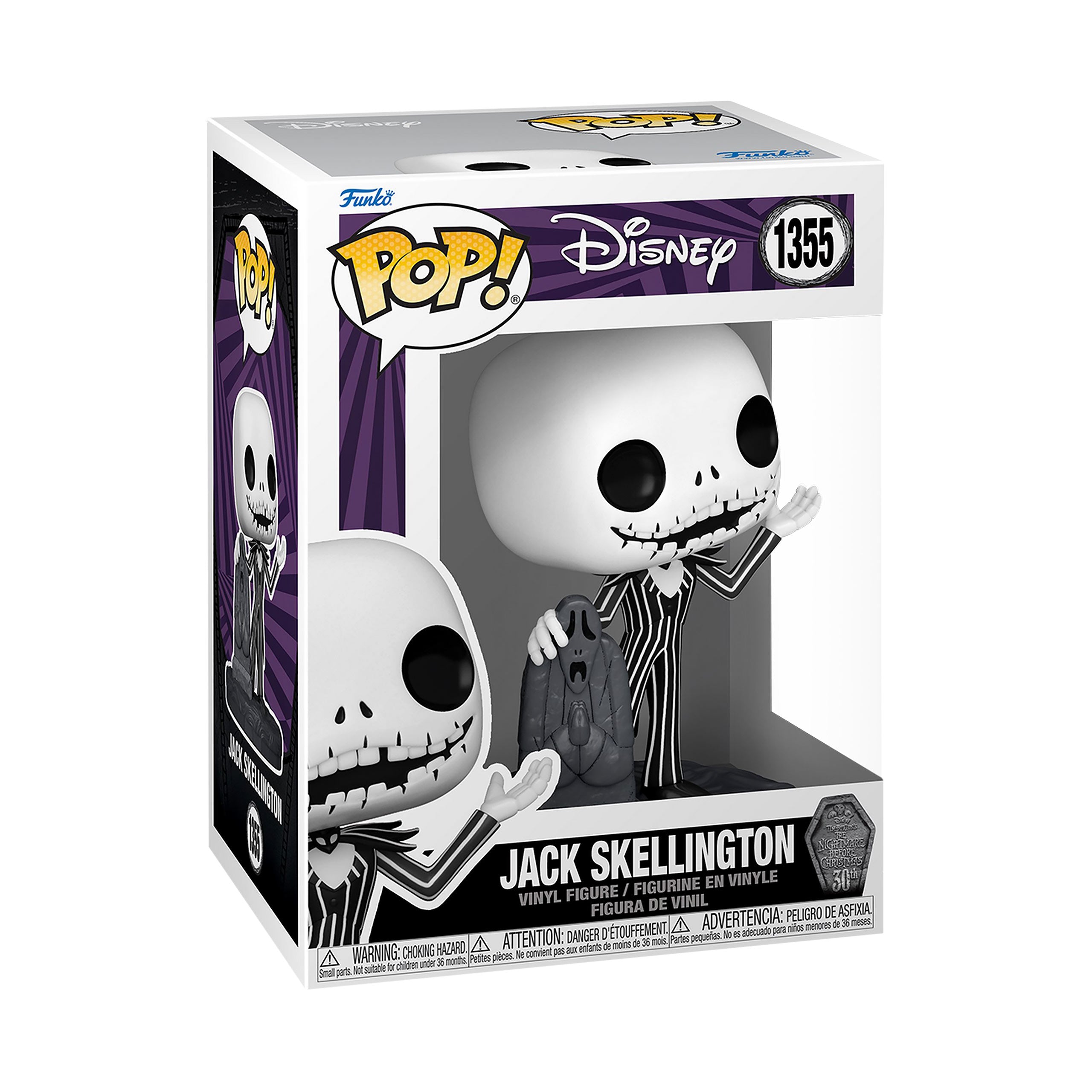 Produktbild Nightmare Before Christmas - Jack Skellington mit Grabstein Funko Pop Figur