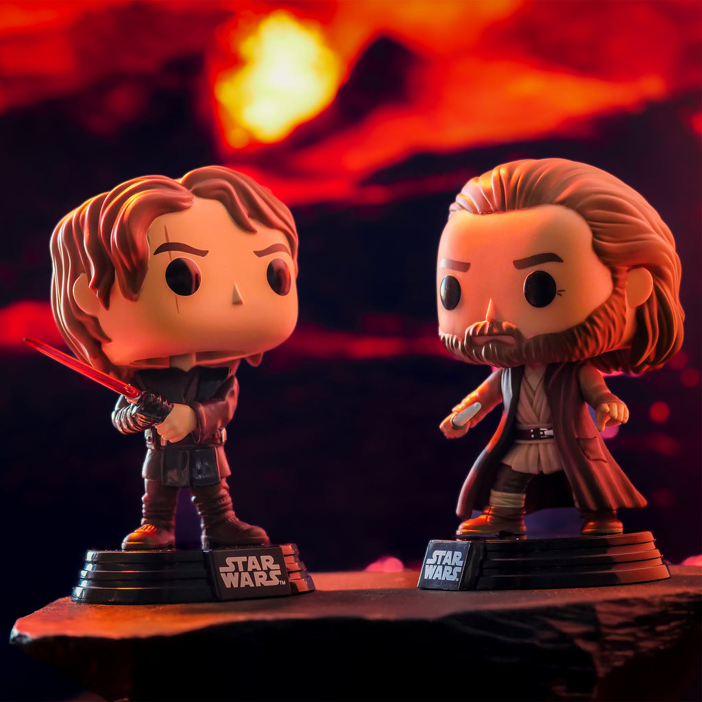 Produktbild Obi-Wan Battle Funko Pop Wackelkopf-Figur - Star Wars