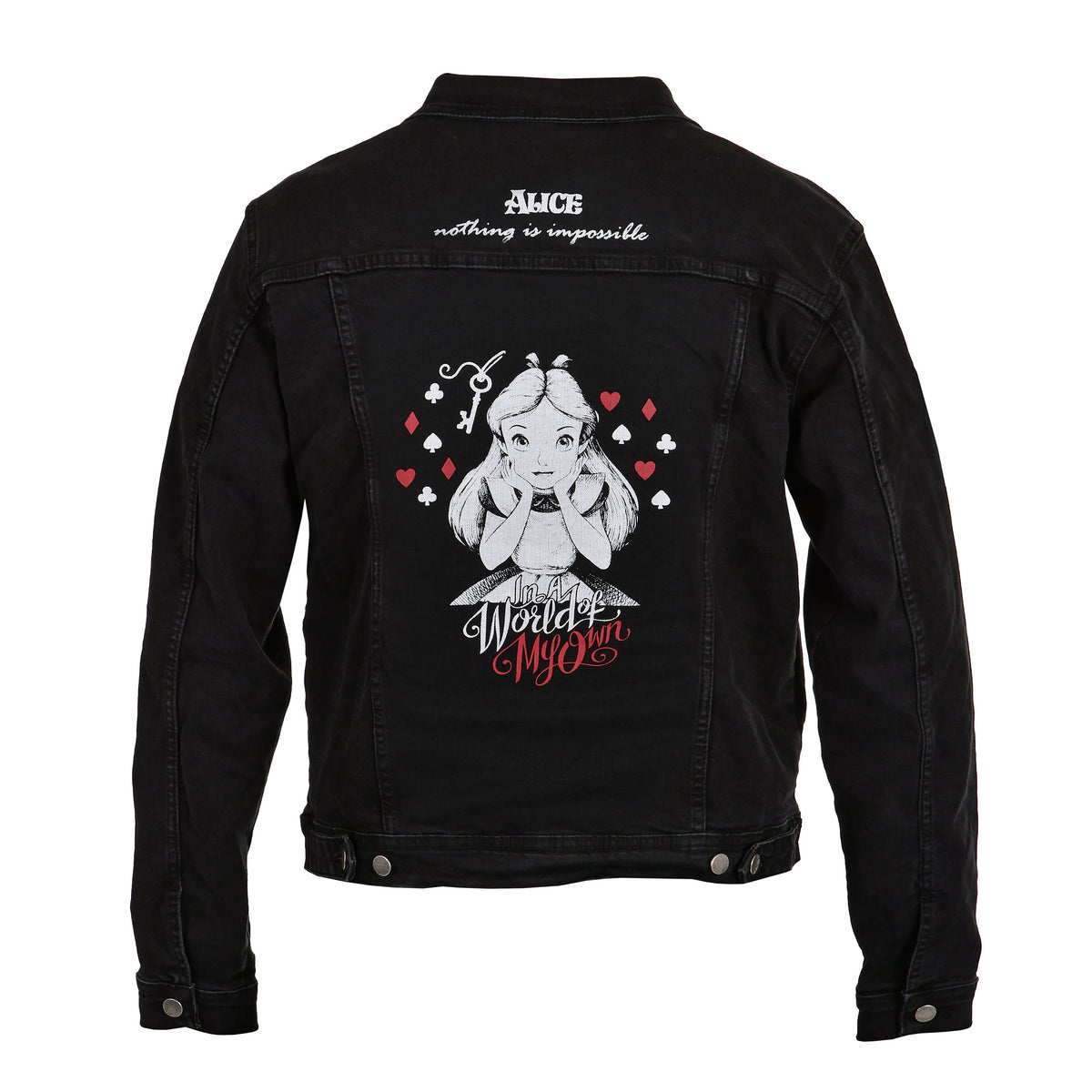 Produktbild Alice im Wunderland - World Of My Own Jeansjacke Damen schwarz