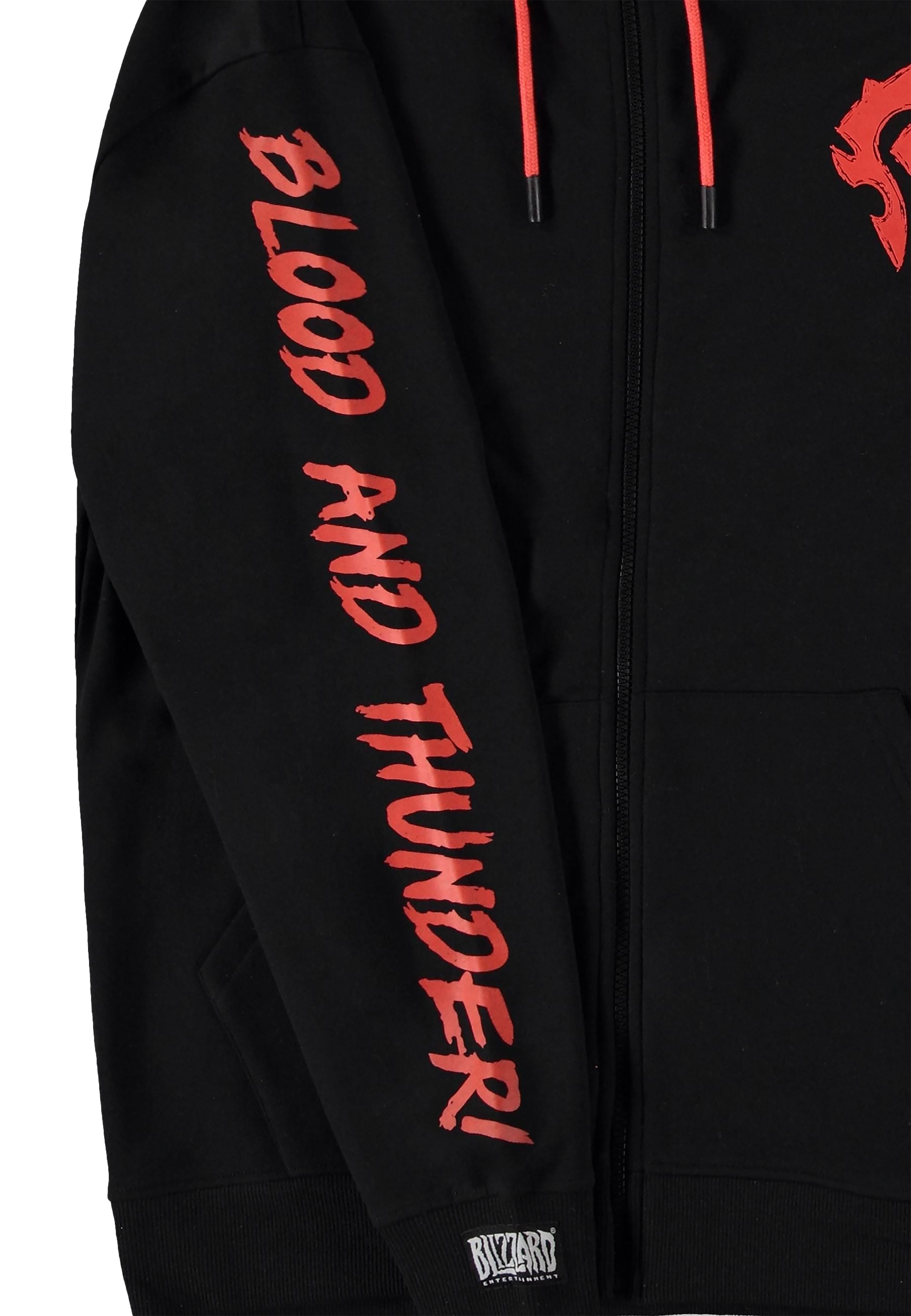 Produktbild World of Warcraft - Blood & Thunder Horde Logo Kapuzenjacke schwarz
