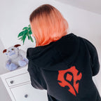 Produktbild World of Warcraft - Blood & Thunder Horde Logo Kapuzenjacke schwarz