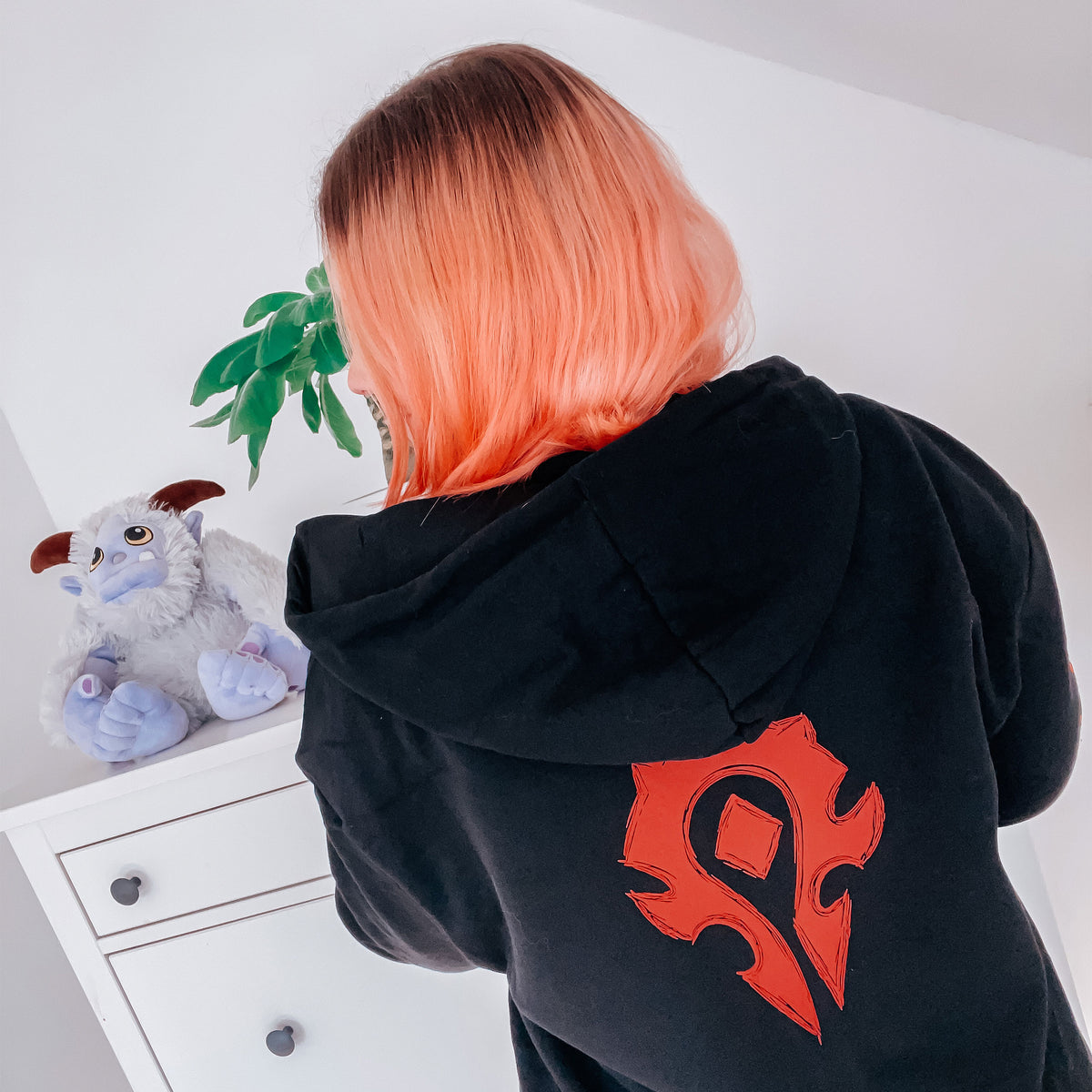 Produktbild World of Warcraft - Blood & Thunder Horde Logo Kapuzenjacke schwarz