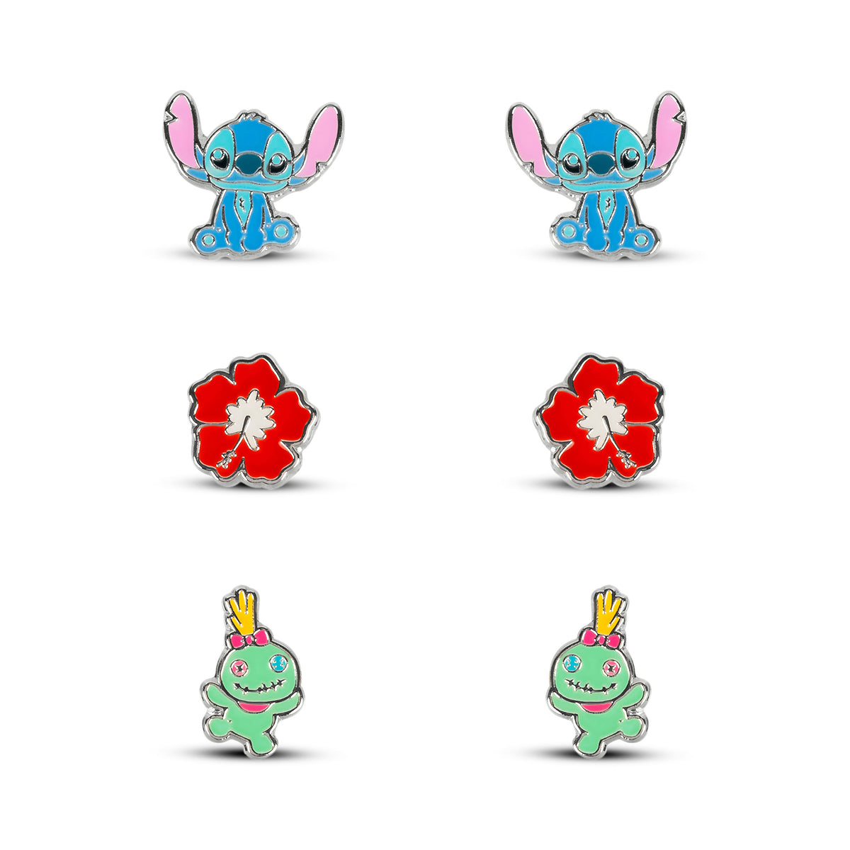 Produktbild Lilo & Stitch - Ohrstecker 3er Set in Geschenkbox