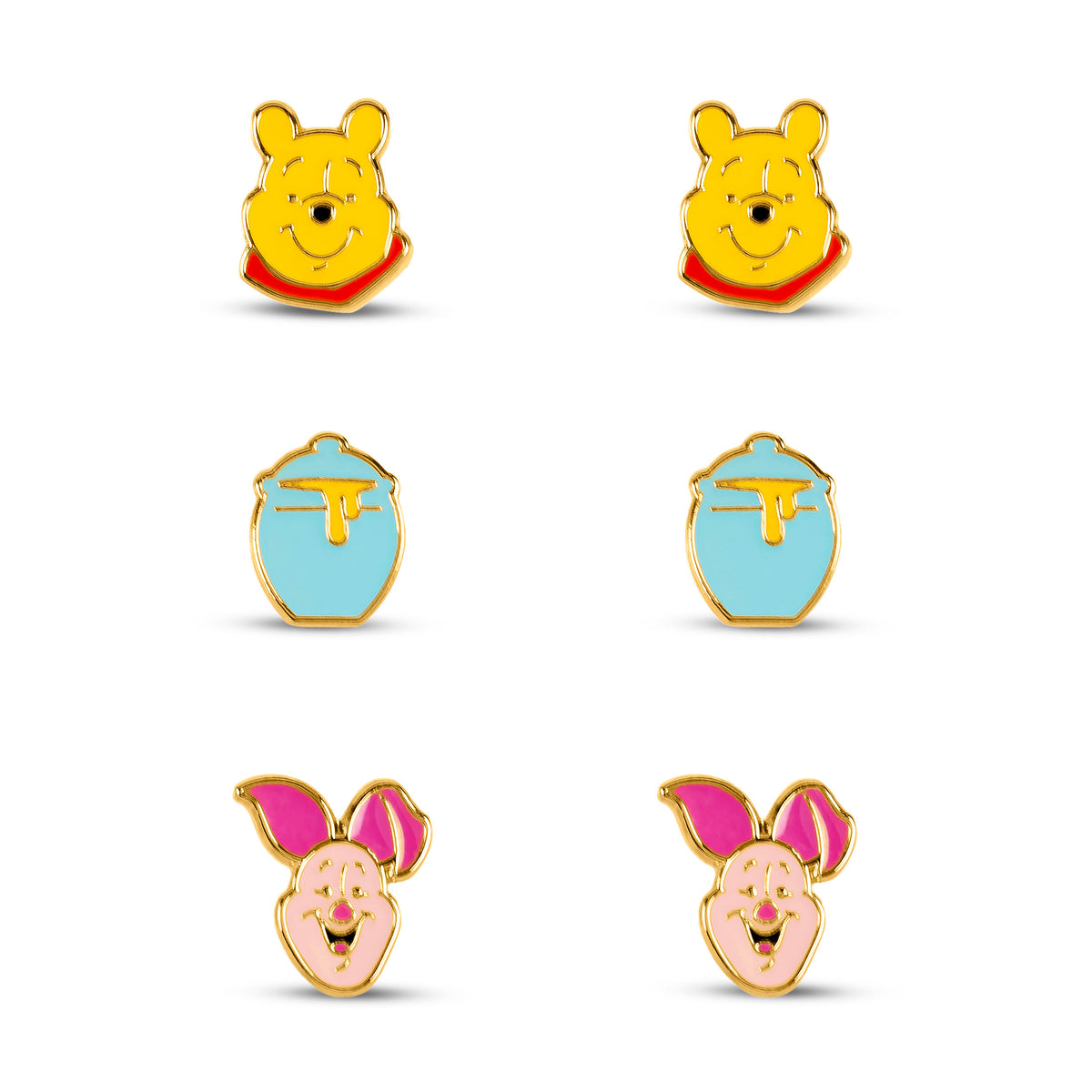 Produktbild Winnie Puuh - Ohrstecker 3er Set in Geschenkbox