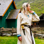 Produktbild Wikinger Kleid Lagertha beige-blau