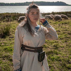 Produktbild Wikinger Kleid Lagertha beige-blau
