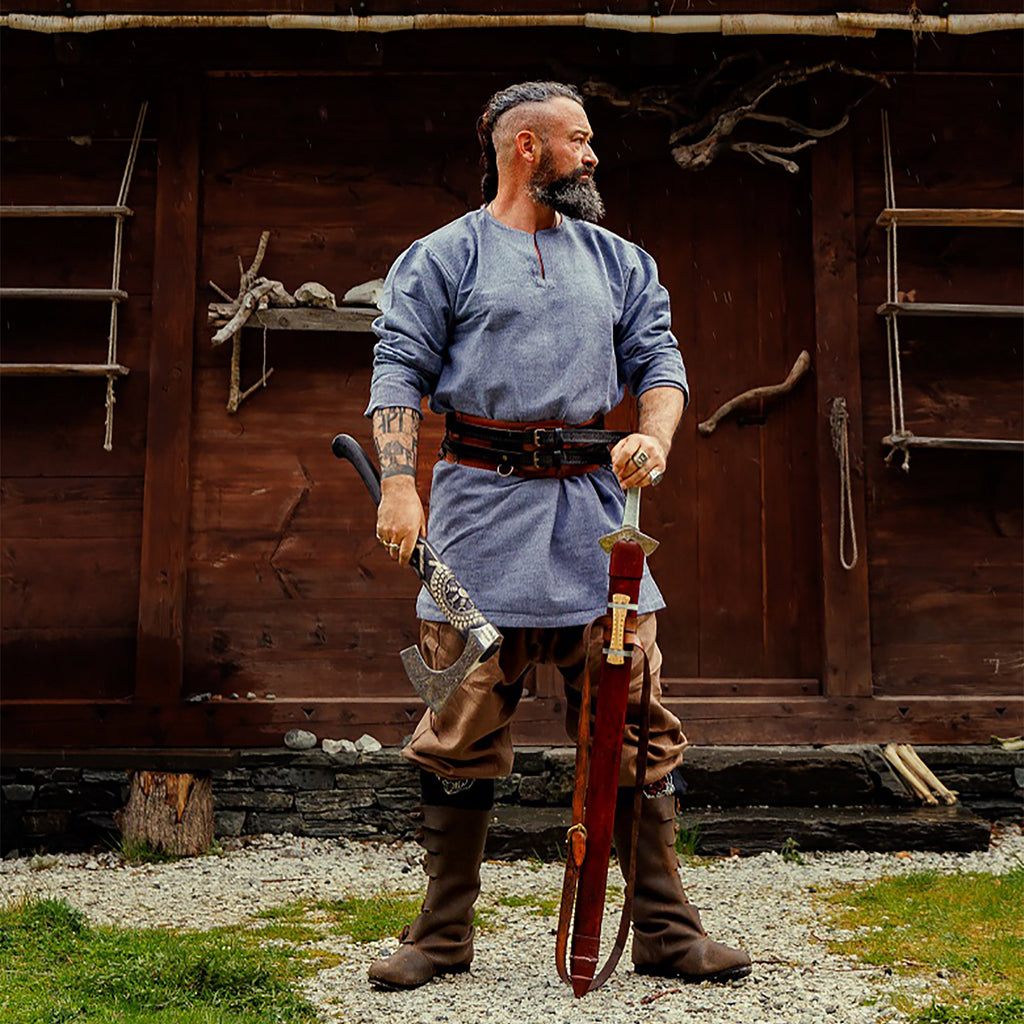 Produktbild Wikinger Tunika Torsten blau-grau