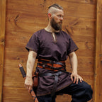 Produktbild Wikinger Tunika Harbard Kurzarm braun