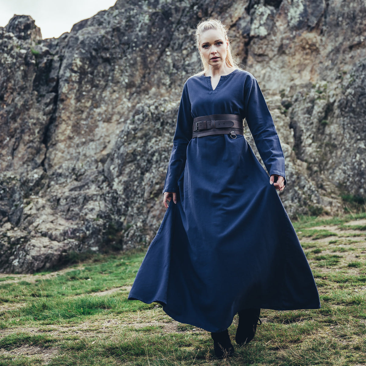 Produktbild Mittelalter Unterkleid Valdis blau