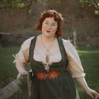 Produktbild Mittelalter Bluse Kurzarm Vera hanf