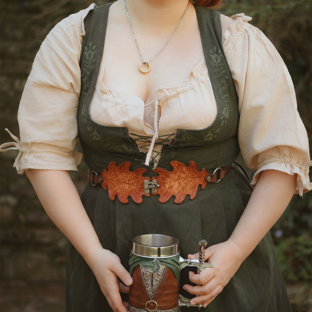 Produktbild Mittelalter Bluse Kurzarm Vera hanf