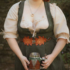 Produktbild Mittelalter Bluse Kurzarm Vera hanf