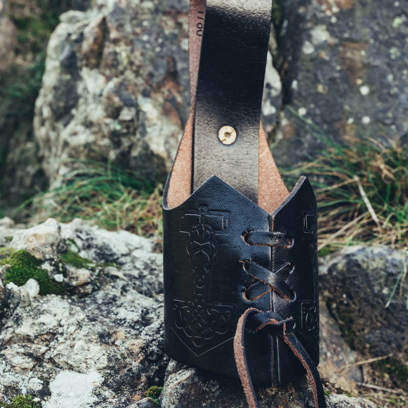 Product image Drinking Horn Holder Thor's Hammer black