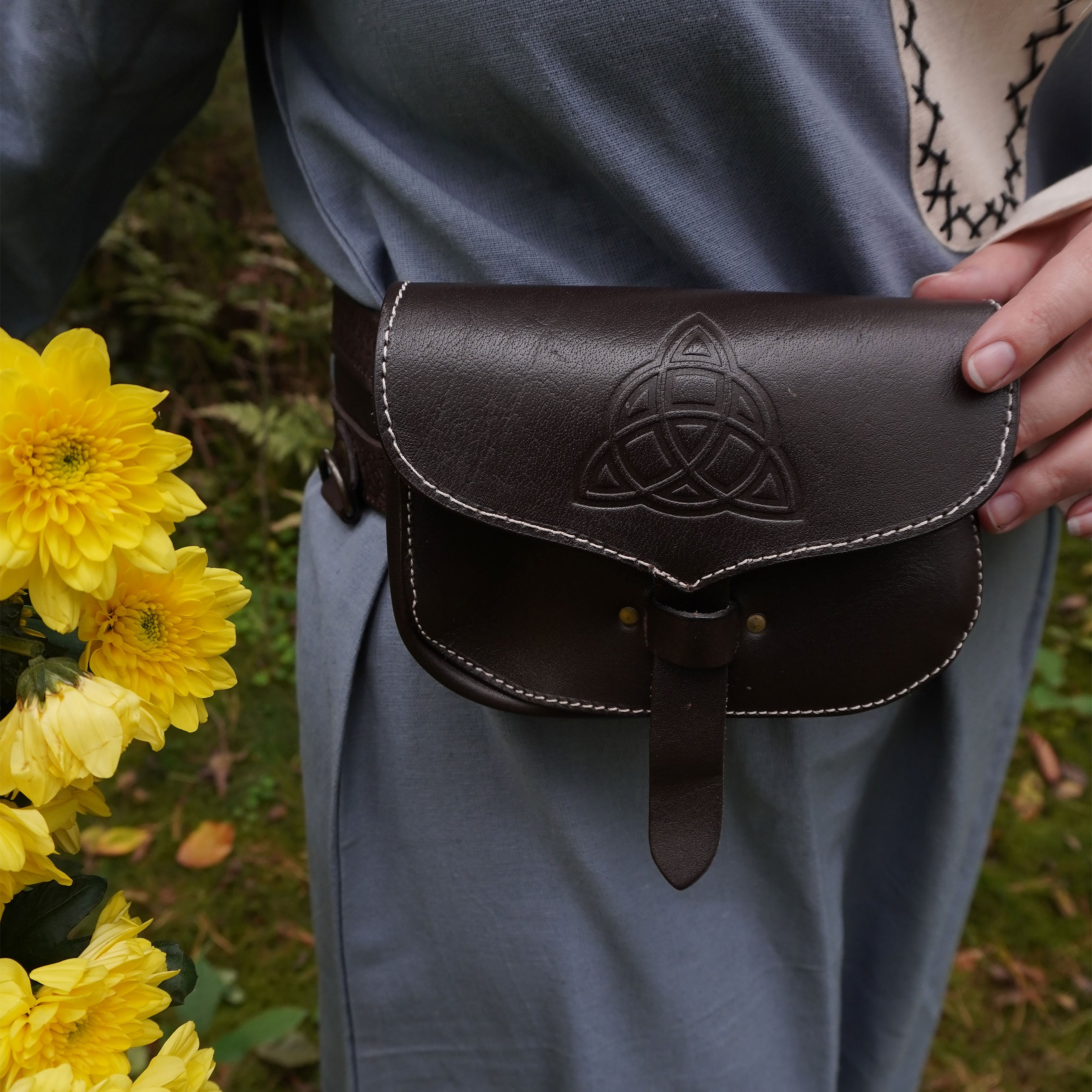 Produktbild Mittelalter Gürteltasche Hulda braun