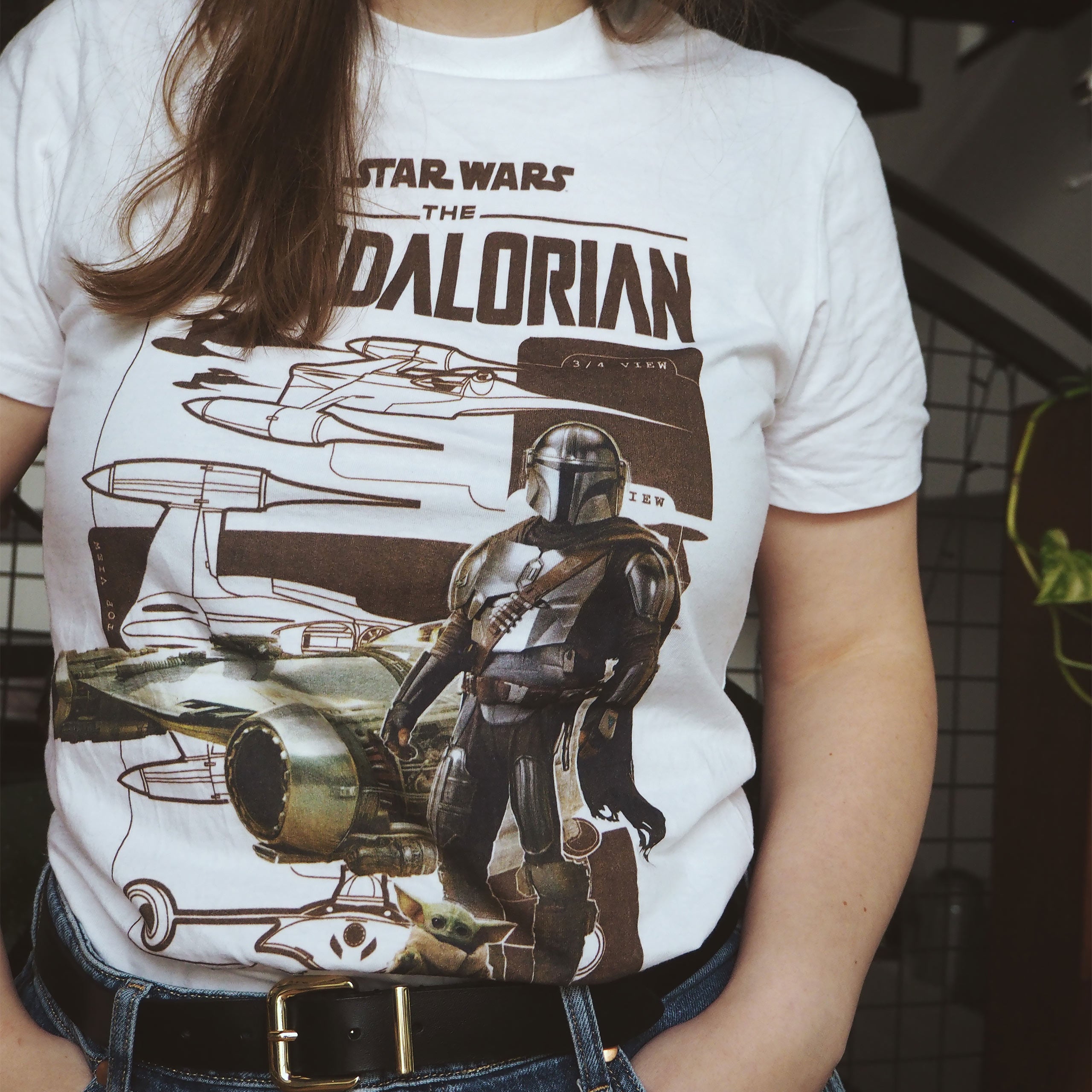 Produktbild Grogu und Mandalorianer T-Shirt weiß - Star Wars The Mandalorian