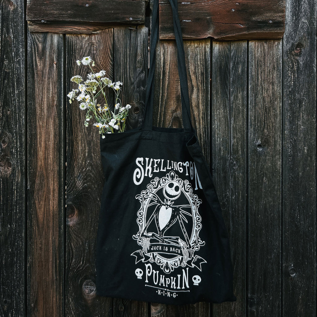 Produktbild Nightmare Before Christmas - Skellington Pumpkin Jutebeutel schwarz