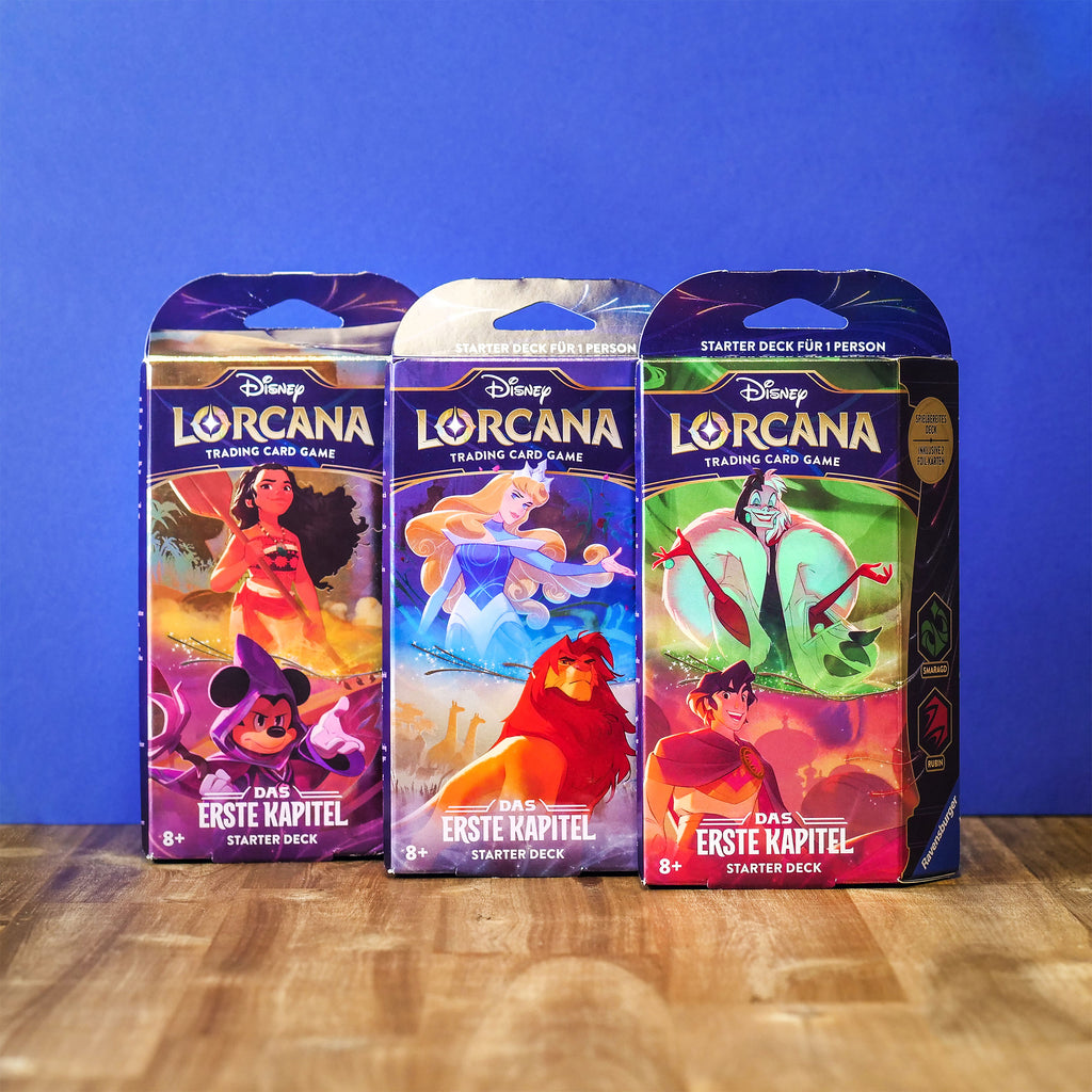 Produktbild Disney Lorcana Bernstein und Amethyst Starterset - Das Erste Kapitel Trading Card Game