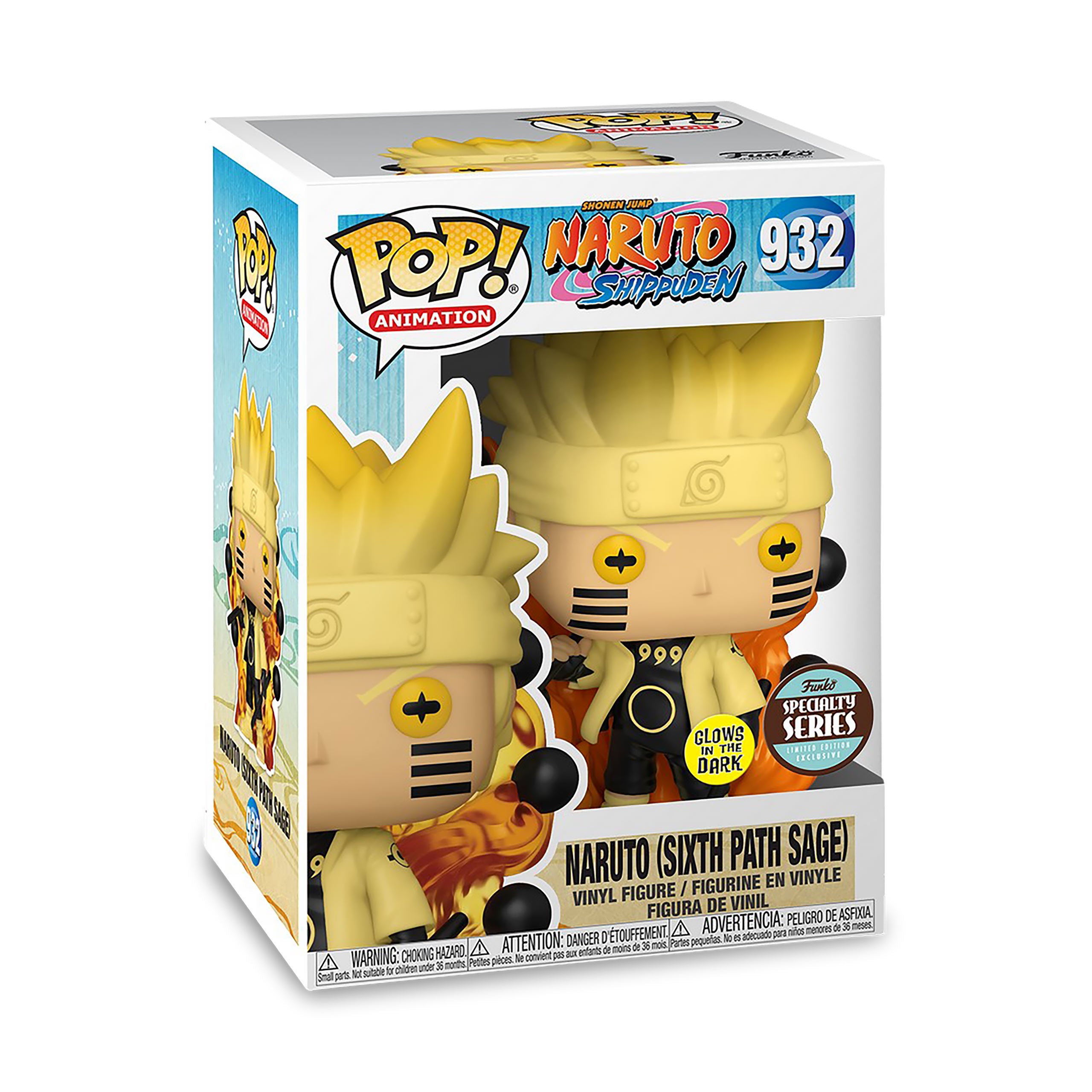 Produktbild Naruto Shippuden - Naruto Sixth Path Sage Glow in the Dark Funko Pop Figur