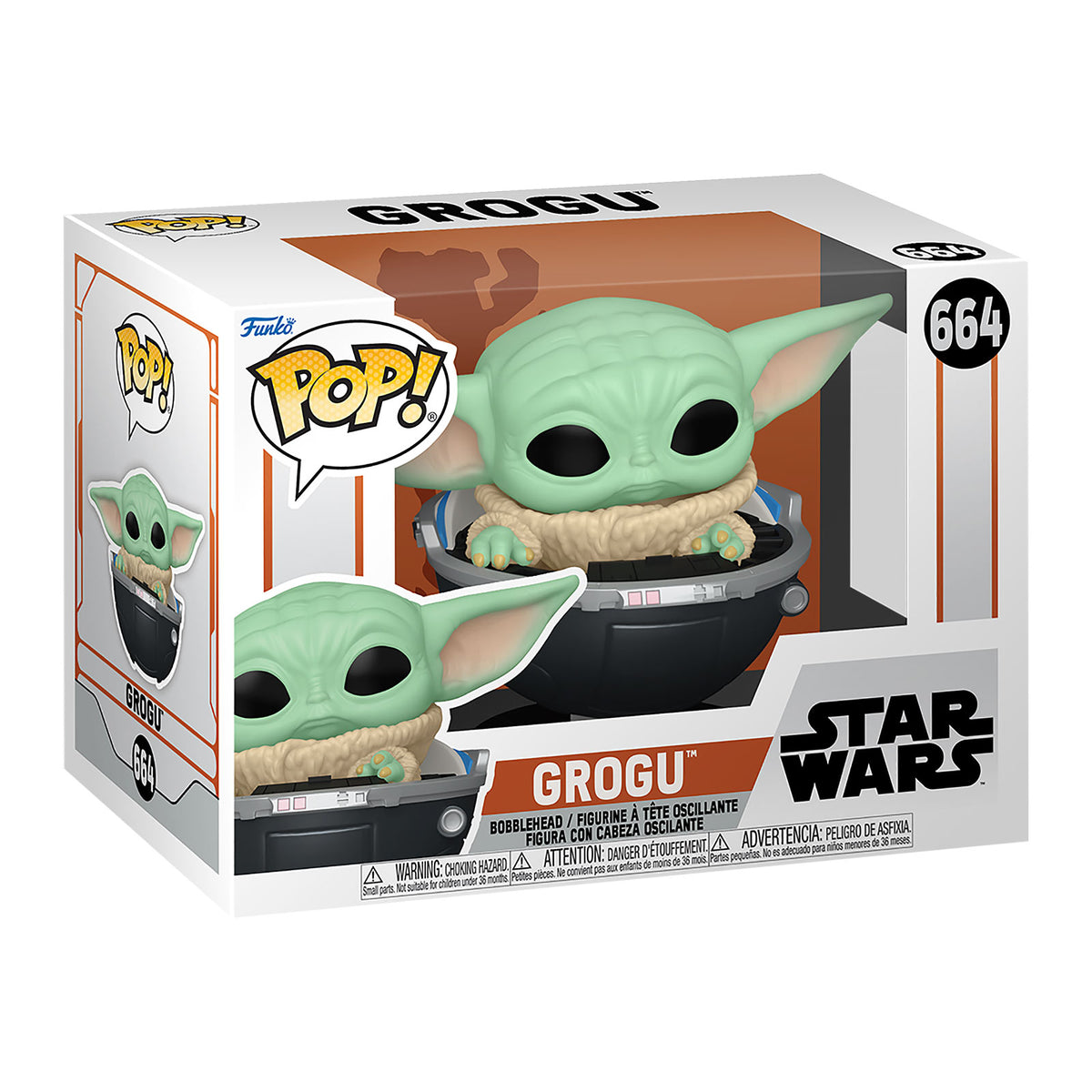 Produktbild Grogu im Kinderwagen Funko Pop Wackelkopf-Figur - Star Wars The Mandalorian