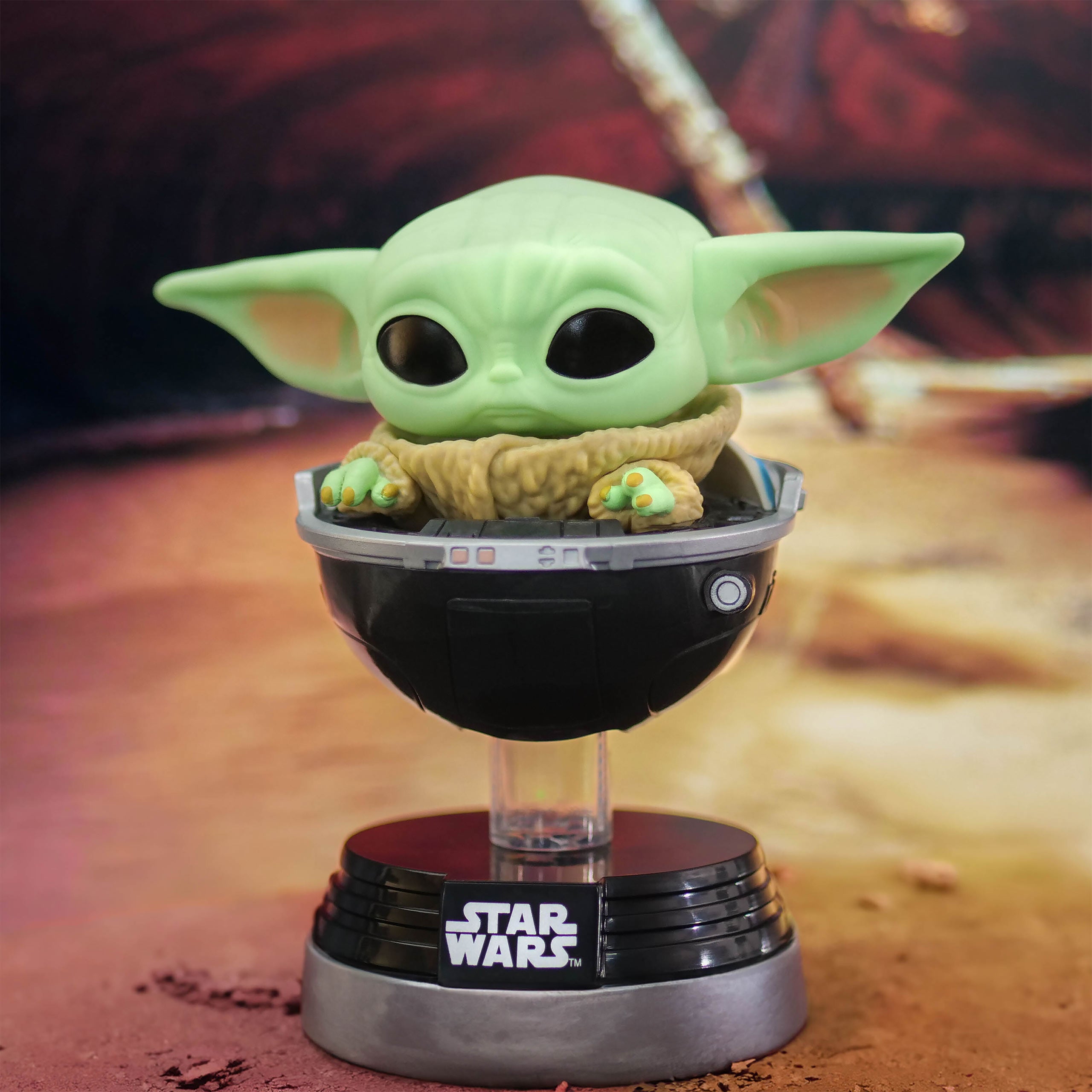 Produktbild Grogu im Kinderwagen Funko Pop Wackelkopf-Figur - Star Wars The Mandalorian