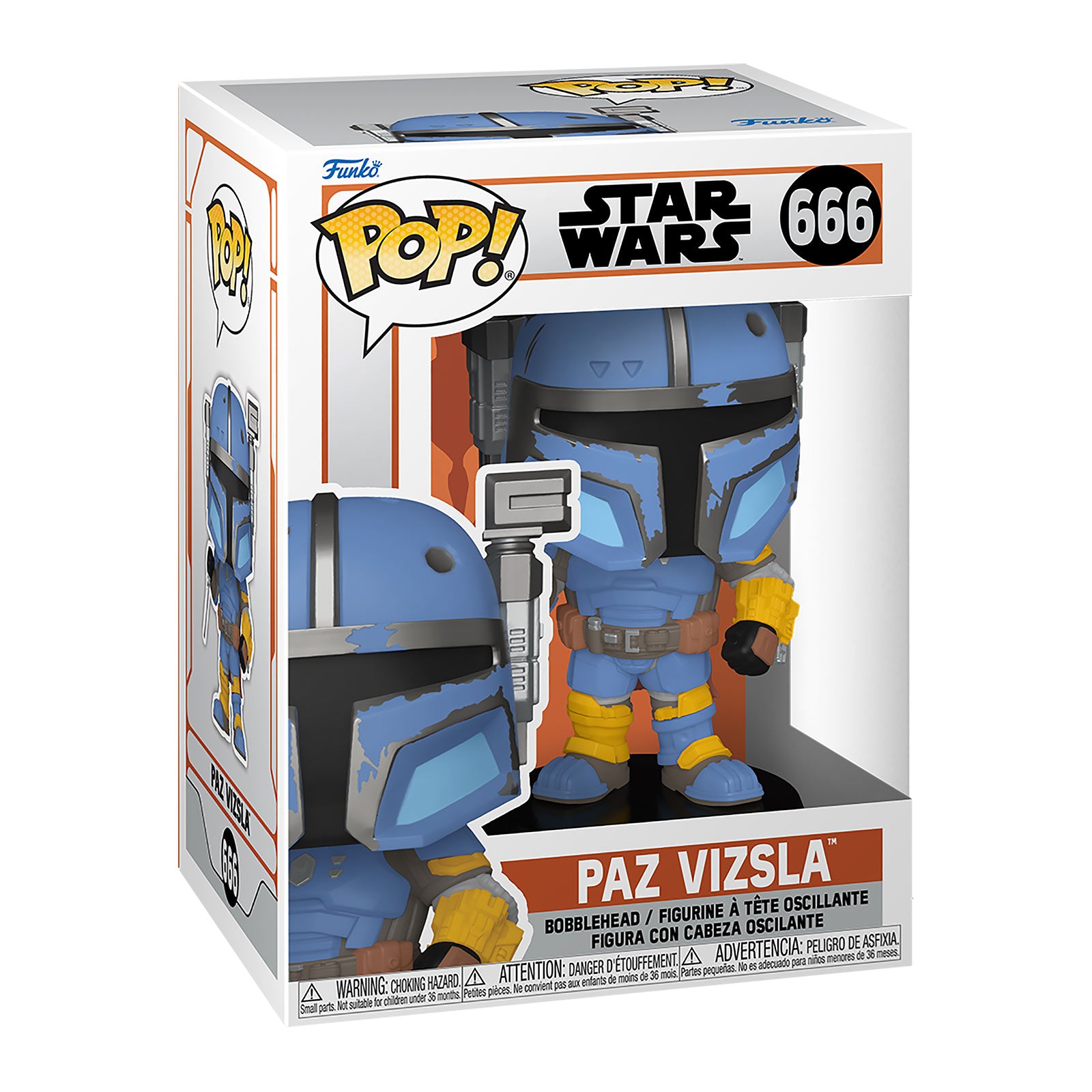 Produktbild Paz Vizsla Funko Pop Wackelkopf-Figur - Star Wars The Mandalorian