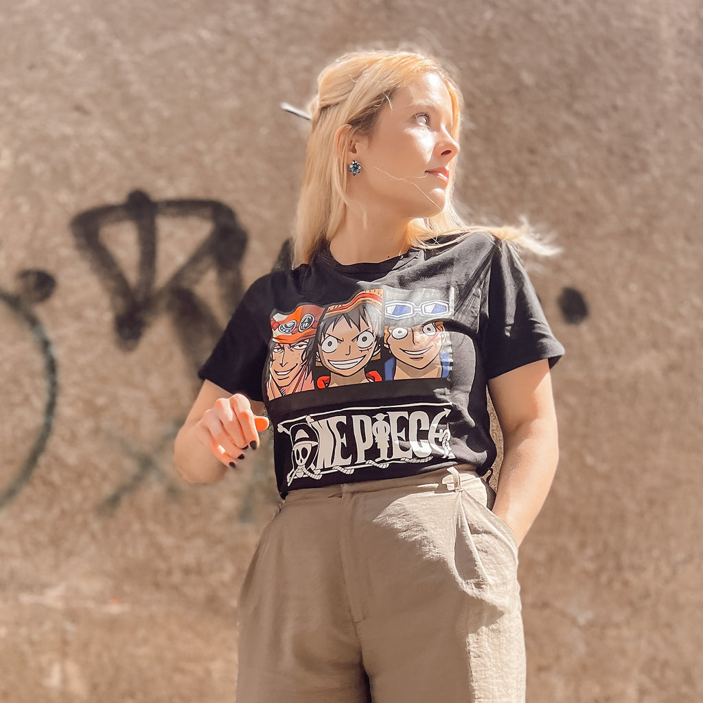 Produktbild One Piece - Crew T-Shirt schwarz