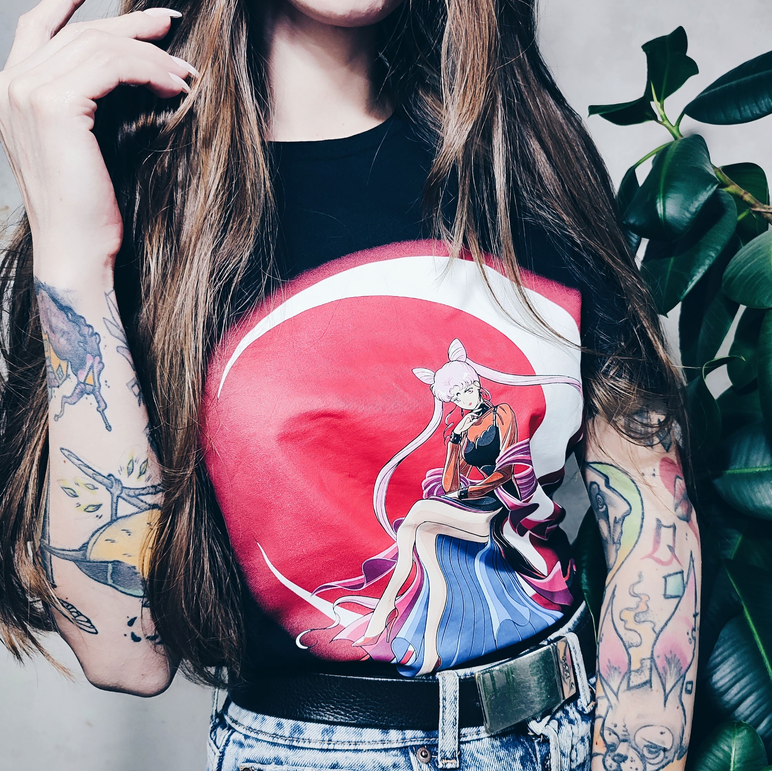 Produktbild Sailor Moon - Bright Moon T-Shirt schwarz
