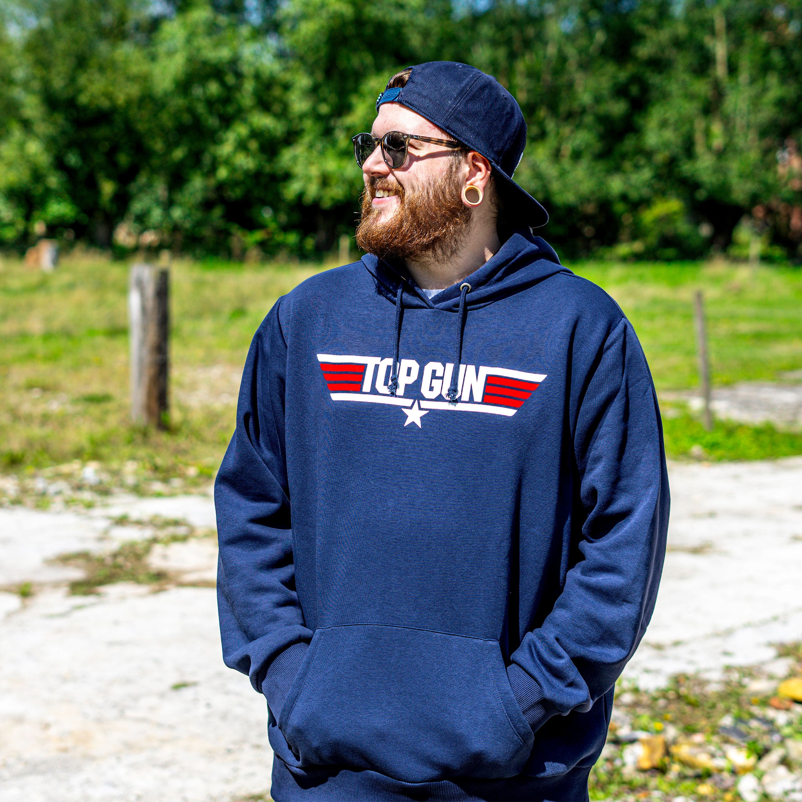 Produktbild Top Gun - Logo Hoodie blau