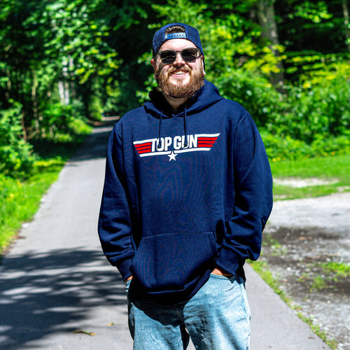 Produktbild Top Gun - Logo Hoodie blau