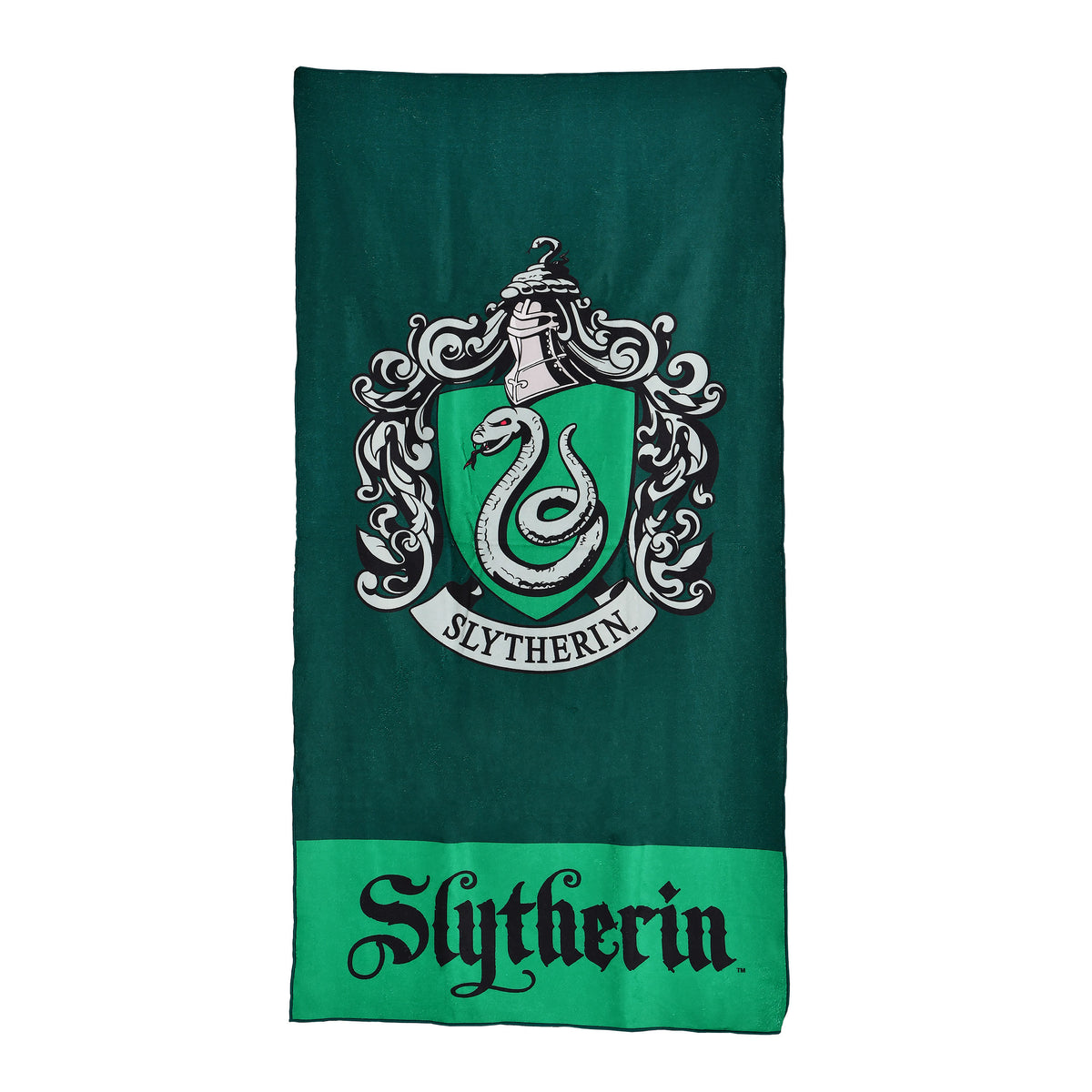 Produktbild Slytherin Wappen Badetuch grün - Harry Potter