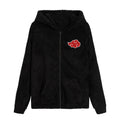 Produktbild Naruto - Akatsuki Plüsch Jacke mit Kapuze schwarz