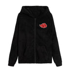 Produktbild Naruto - Akatsuki Plüsch Jacke mit Kapuze schwarz
