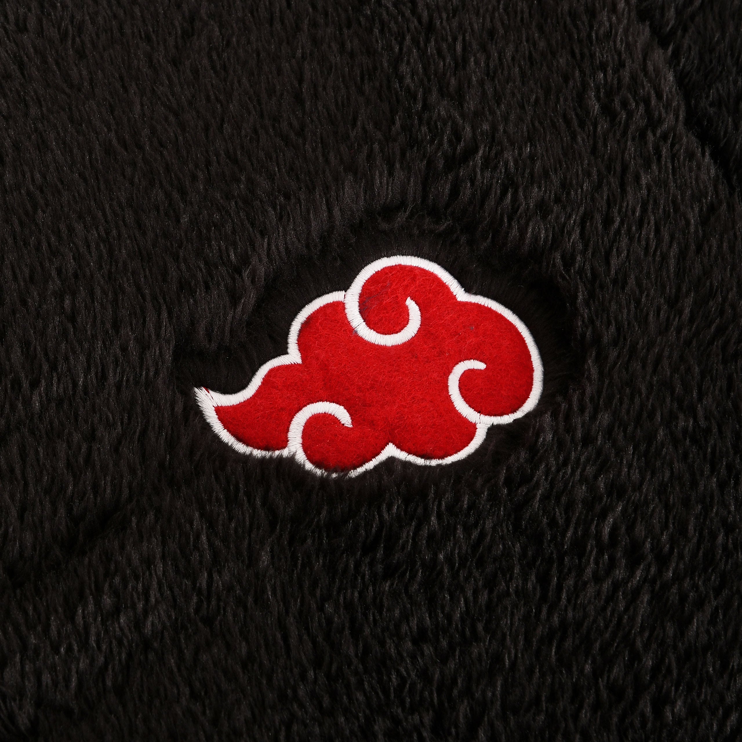 Produktbild Naruto - Akatsuki Plüsch Jacke mit Kapuze schwarz