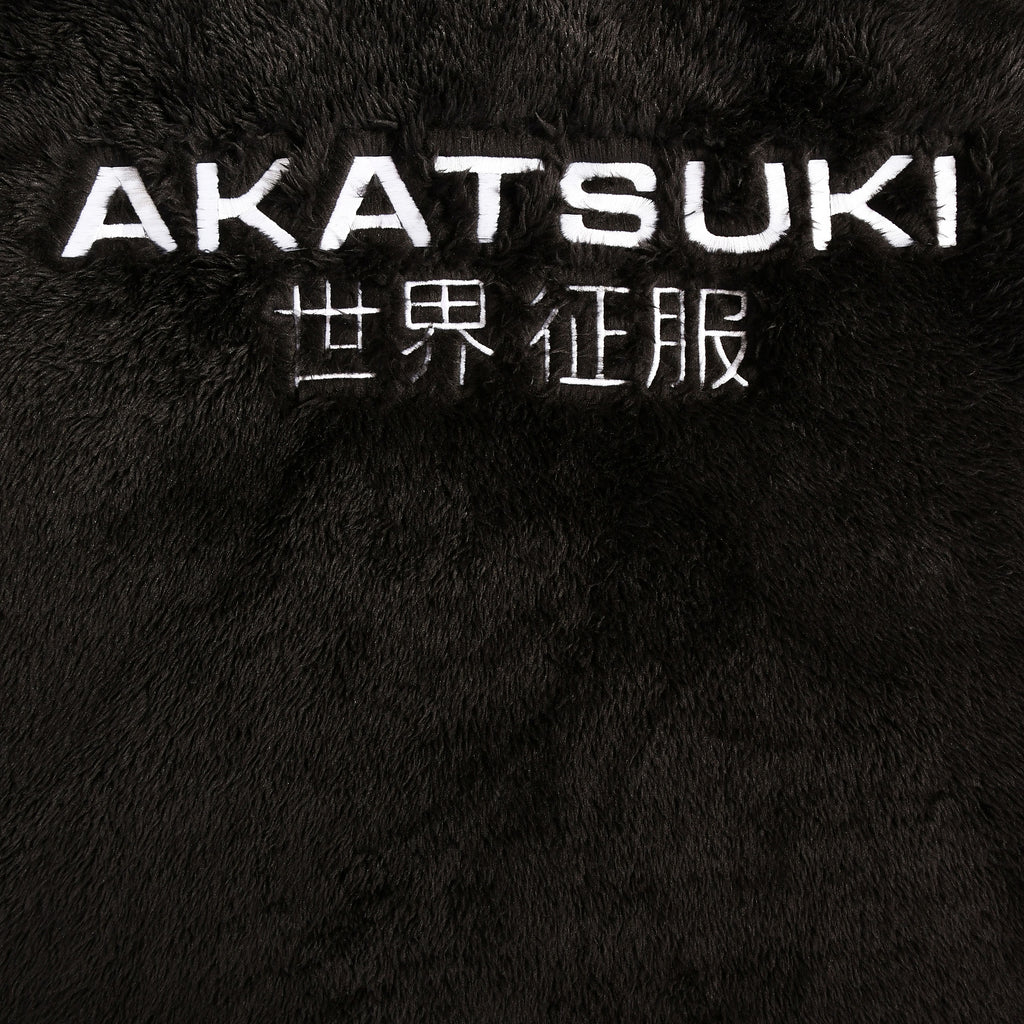 Produktbild Naruto - Akatsuki Plüsch Jacke mit Kapuze schwarz