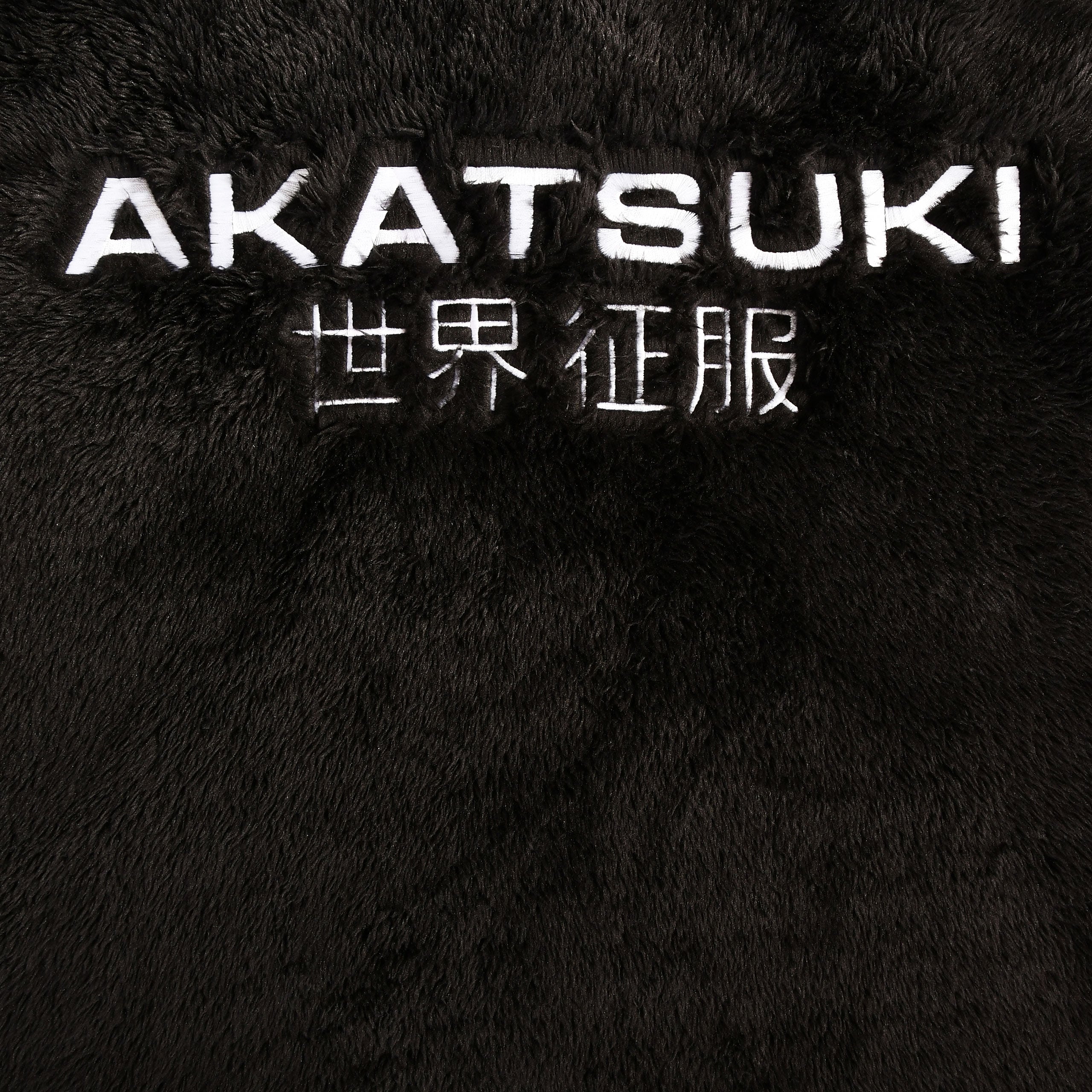 Produktbild Naruto - Akatsuki Plüsch Jacke mit Kapuze schwarz