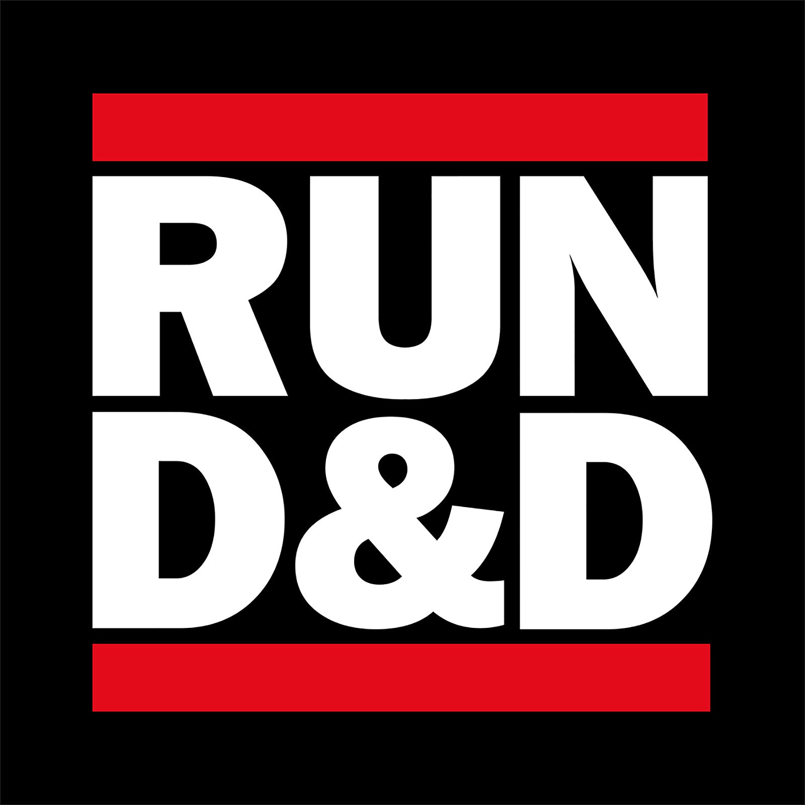 Produktbild Run D&D T-Shirt schwarz für Dungeons & Dragons Fans