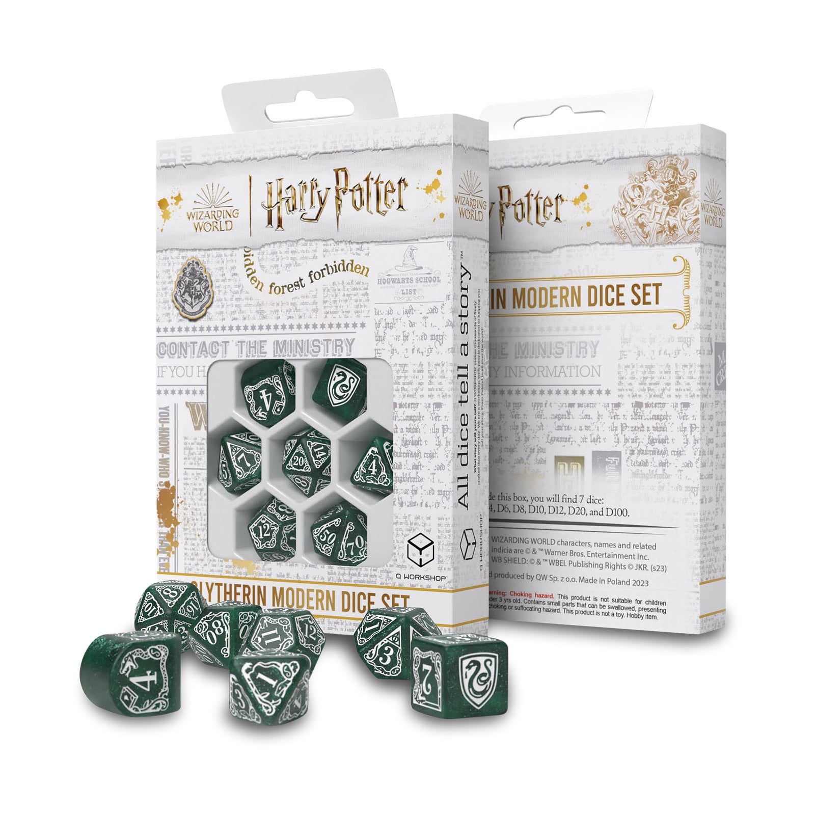 Produktbild Harry Potter - Slytherin RPG Würfel Set 7tlg grün