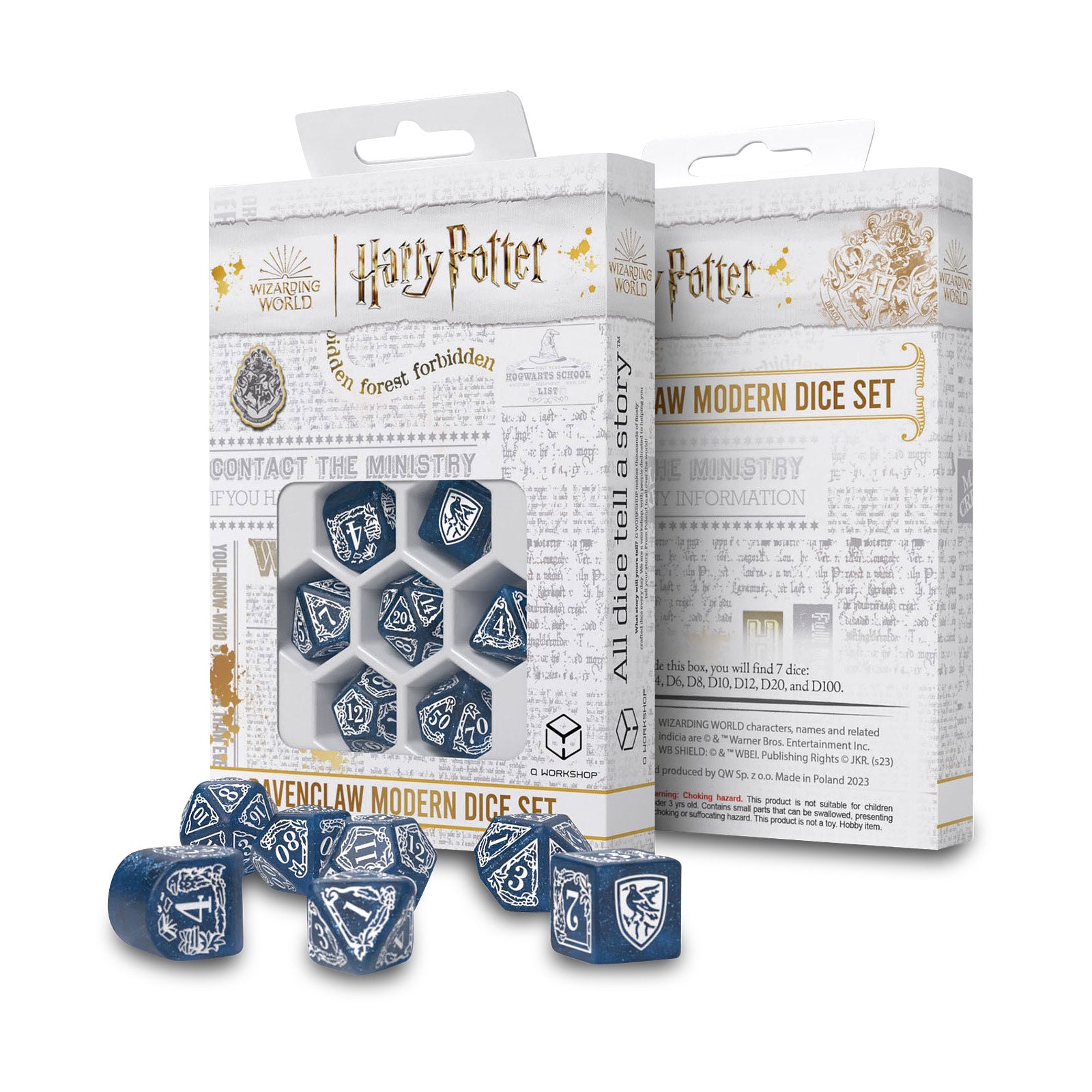 Produktbild Harry Potter - Ravenclaw RPG Würfel Set 7tlg blau