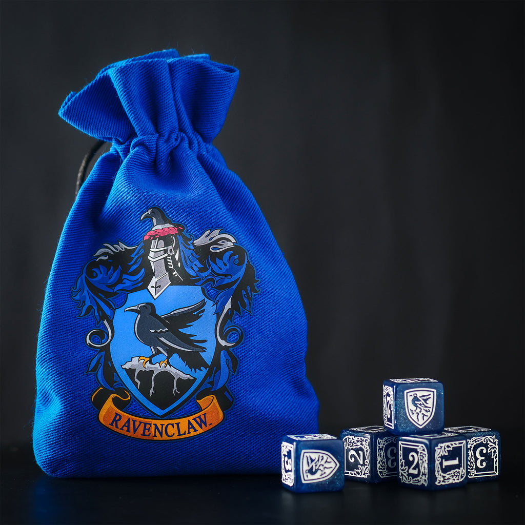 Produktbild Harry Potter - Ravenclaw RPG Würfel Set 5tlg mit Würfelbeutel blau