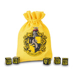 Produktbild Harry Potter - Hufflepuff RPG Würfel Set 5tlg mit Würfelbeutel gelb