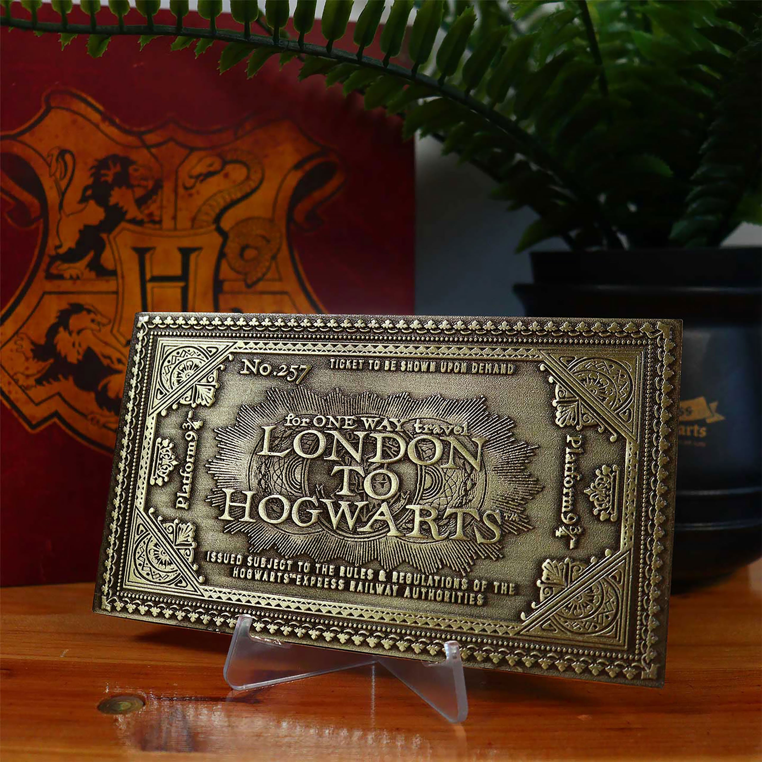 Produktbild Harry Potter - Hogwarts Express Antik Ticket Replik limitiert