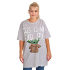 Produktbild Grogu Good Side Oversize T-Shirt weiß - Star Wars The Mandalorian