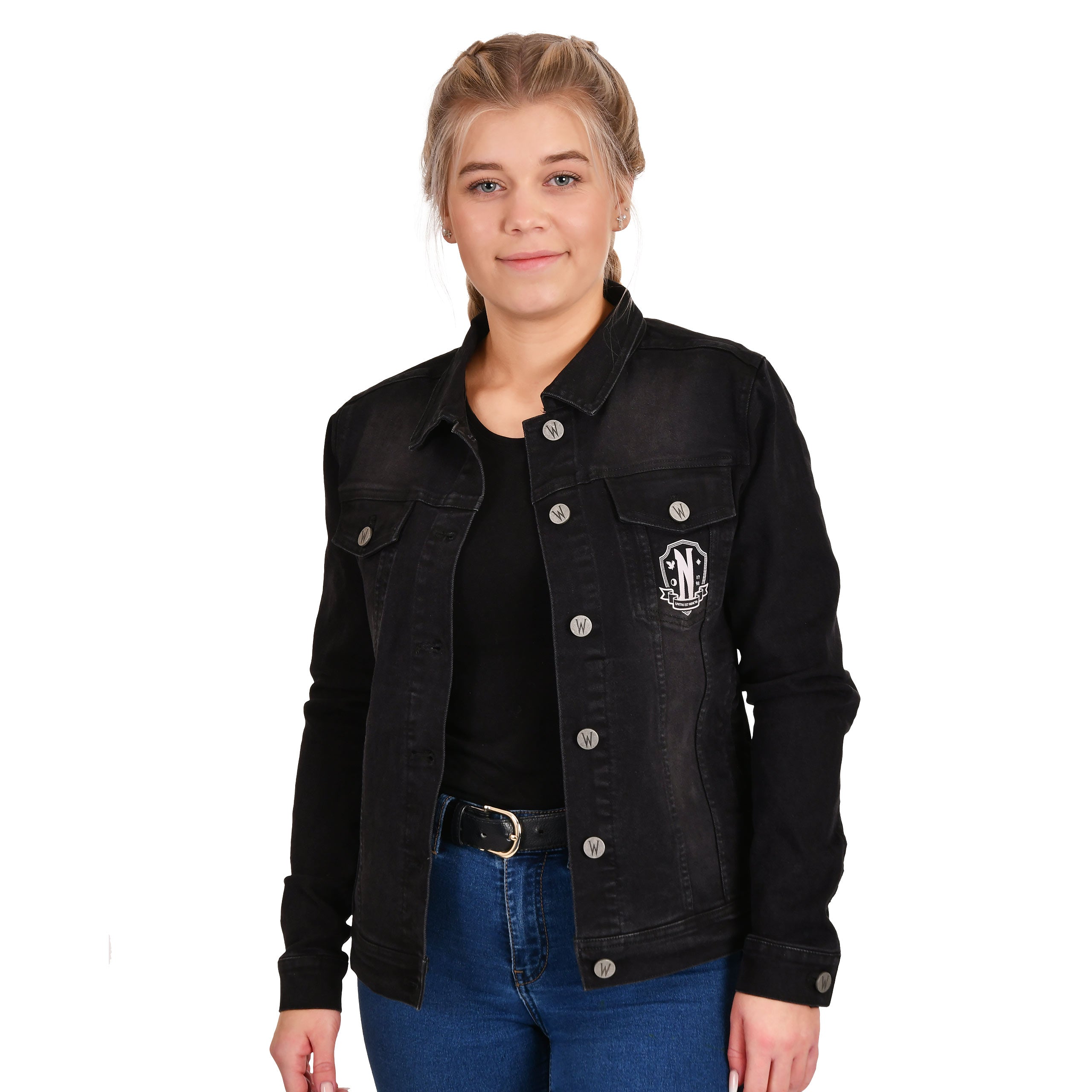 Produktbild Wednesday - Nevermore Academy Jeansjacke schwarz