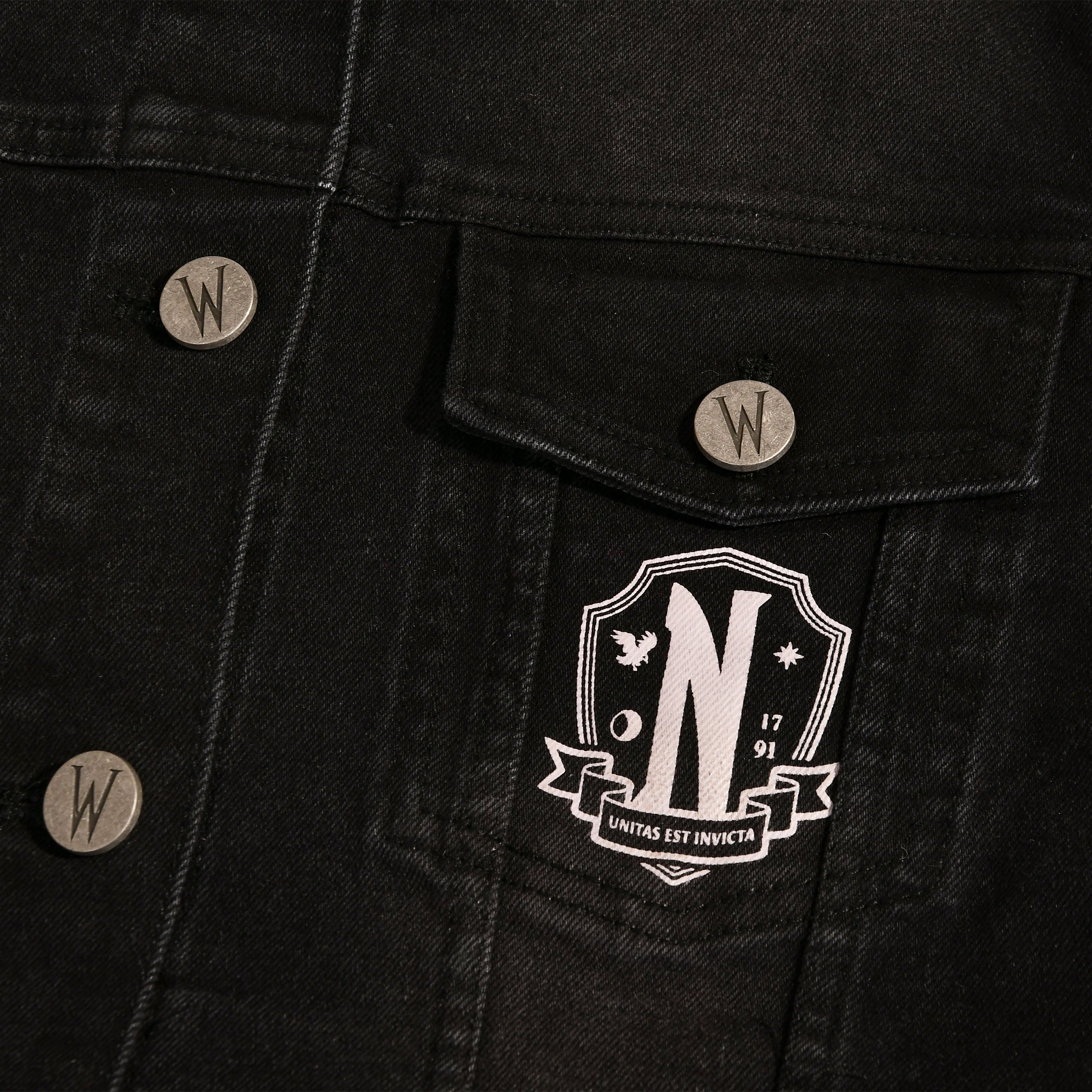 Produktbild Wednesday - Nevermore Academy Jeansjacke schwarz