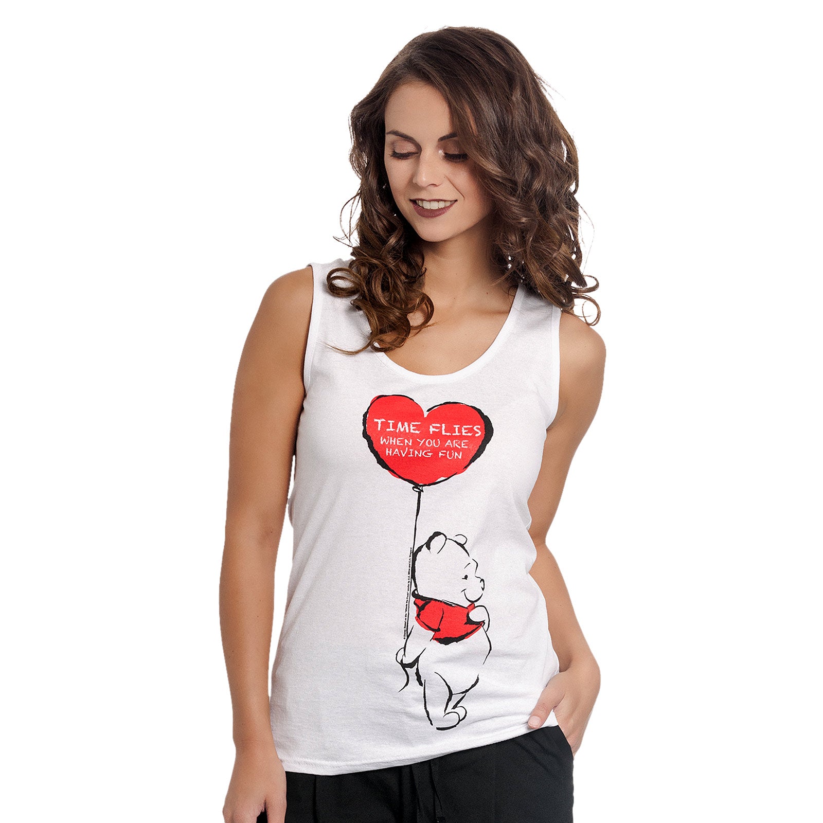 Produktbild Winnie Puuh - Time Flies Tank Top Damen weiß